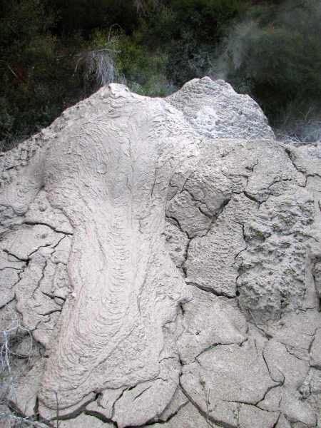A mud volcano near the Mud Pool view platform